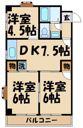 是政ニューグリーンマンションの物件間取画像
